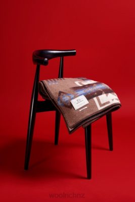 Woolrich Clothing - Woolrich Archival Pattern Jacquard Pure Wool Blanket-Made in Italy Beige Navajo Unisex DL82353 Accessories