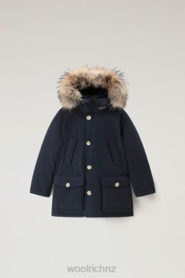 Woolrich Clothing - Woolrich B Arctic Parka with Detachable Fur Melton Blue Boys DL82932 Clothing