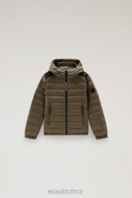 Woolrich Clothing - Woolrich B Sundance Down Jacket with Hood Dark Green Boys DL82911 Clothing