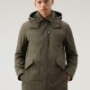 Woolrich Clothing - Woolrich Barrow Mac Softshell Coat Dark Green Men DL82827 Clothing