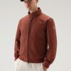 Woolrich Clothing - Woolrich Cruiser Bomber in Light Eco Ramar Warm Brown Heather Men DL82581 Clothing