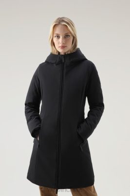 Woolrich Clothing - Woolrich Firth Parka in Softshell Black Women DL82341 Clothing