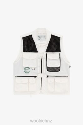 Woolrich Clothing - Woolrich Fly Fishing Multi-Pocket Vest in Eco Ramar Fabric-Aime Leon Dore Coconut Milk Men DL82800 Clothing