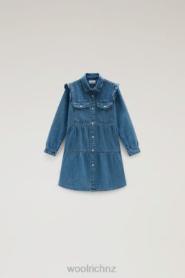Woolrich Clothing - Woolrich G Denim Dress with ruffles Stoned Denim Girls DL82872 Clothing