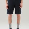 Woolrich Clothing - Woolrich Garment-Dyed Cargo Shorts 3 Melton Blue Men DL82614 Clothing