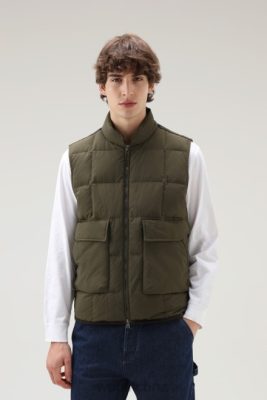 Woolrich Clothing - Woolrich Heritage Terrain Vest Dark Green Men DL82767 Clothing