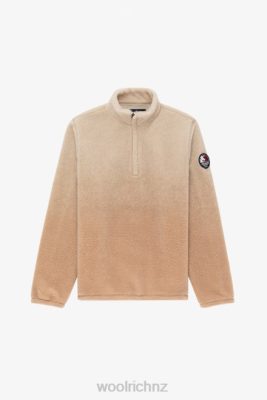 Woolrich Clothing - Woolrich High Collar Half-zip Fleece Jacket-Aime Leon Dore Abbey Stone Men DL82758 Clothing