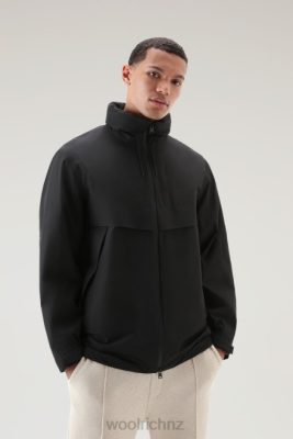 Woolrich Clothing - Woolrich High Tech Waterproof Jacket in GORE-TEX INFINIUM with Resealable Hood Black Men DL82398 Clothing