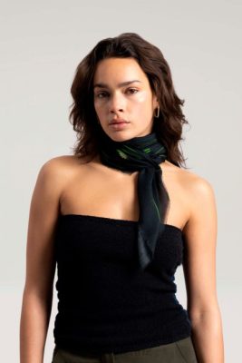 Woolrich Clothing - Woolrich Modal Wool Blend Square Scarf-Danielle Cathari Black Women DL82155 Accessories
