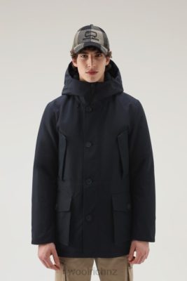 Woolrich Clothing - Woolrich Mountain GORE-TEX Waterproof Parka with Hood Melton Blue Men DL82845 Clothing