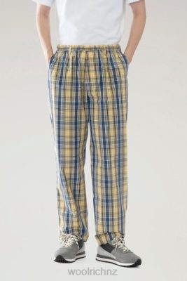Woolrich Clothing - Woolrich Pants in a Cotton Wool Blend Yellow Check Men DL82539 Clothing