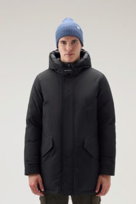 Woolrich Clothing - Woolrich Polar Parka with High Collar Black Men DL82815 Clothing