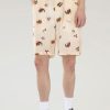 Woolrich Clothing - Woolrich Printed Shorts in Lyocell Beige Men DL82533 Clothing