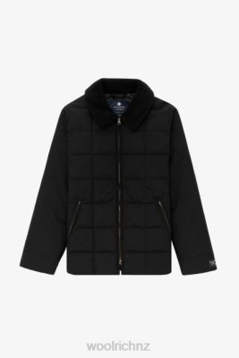 Woolrich Clothing - Woolrich Quilted Jacket in Ramar Cloth with Sherpa Shirt Collar-Aime Leon Dore Black Men DL82743 Clothing
