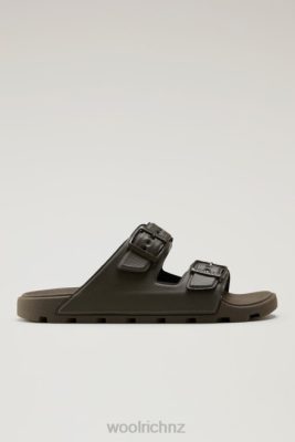 Woolrich Clothing - Woolrich Sandals in Vegan Leather with Buckles Green Men DL82443 Footwear
