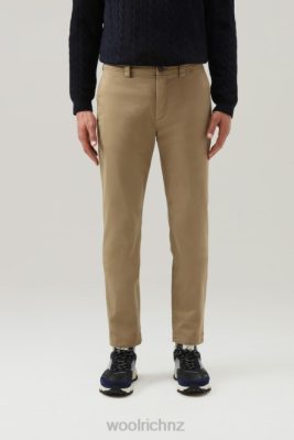 Woolrich Clothing - Woolrich Stretch Cotton Chino Pants Gold Khaki Men DL82650 Clothing