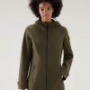 Woolrich Clothing - Woolrich Waterproof Leavitt Summer Parka Dark Green Women DL82167 Clothing