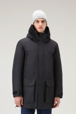 Woolrich Clothing - Woolrich Waterproof Long Parka in Pertex Revolve Black Men DL82653 Clothing