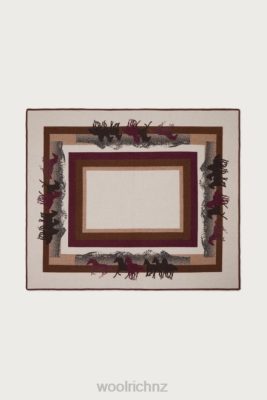 Woolrich Clothing - Woolrich Wool Blend Blanket with Jacquard Workmanship-One Of These Days Stripe Sand Unisex DL82734 Accessories