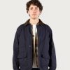 Woolrich NZ - Woolrich 3-in-1 Jacket in Pure Cotton-One Of These Days Navy Men DL82619 Clothing