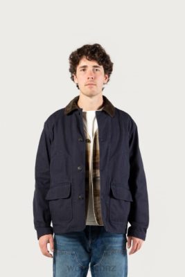 Woolrich NZ - Woolrich 3-in-1 Jacket in Pure Cotton-One Of These Days Navy Men DL82619 Clothing