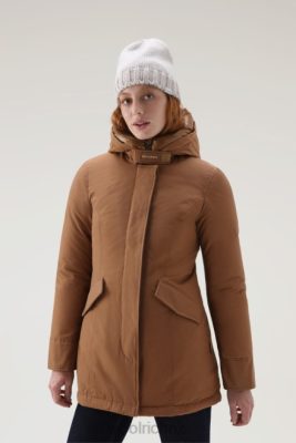Woolrich NZ - Woolrich Arctic Parka in Ramar Cloth Dark Camel Women DL82352 Clothing