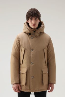 Woolrich NZ - Woolrich Arctic Parka in Ramar Cloth Gold Khaki Men DL82838 Clothing