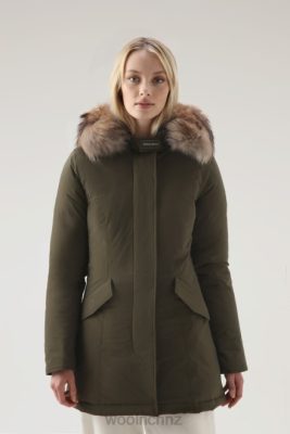 Woolrich NZ - Woolrich Arctic Parka in Urban Touch with Detachable Fur Dark Green Women DL82280 Clothing