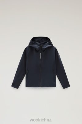 Woolrich NZ - Woolrich B Pacific Jacket with Hood Melton Blue Boys DL82910 Clothing