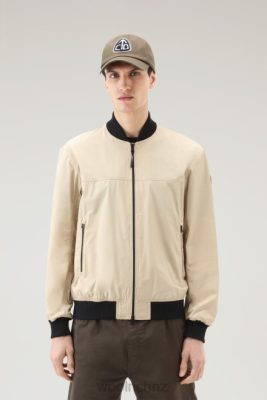 Woolrich NZ - Woolrich City Bomber in Urban Touch Beach Sand Men DL82439 Clothing