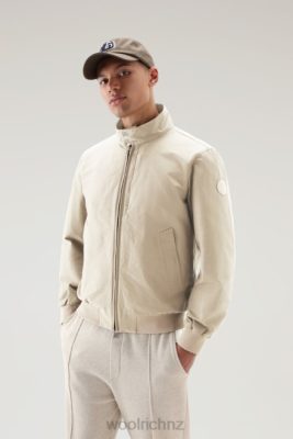 Woolrich NZ - Woolrich Cruiser Bomber in Light Eco Ramar Beach Sand Men DL82565 Clothing