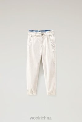 Woolrich NZ - Woolrich G Corduroy Pants Milky Cream Girls DL82922 Clothing