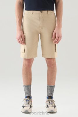 Woolrich NZ - Woolrich Garment-Dyed Cargo Shorts 1 Beach Sand Men DL82382 Clothing