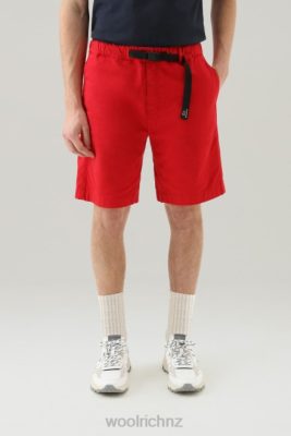 Woolrich NZ - Woolrich Garment-Dyed Chino Shorts in Stretch Cotton Sky Red Men DL82451 Clothing