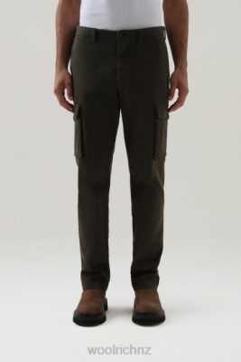 Woolrich NZ - Woolrich Garment-Dyed Stretch Cotton Cargo Pants Dark Green Men DL82763 Clothing