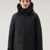 Woolrich NZ - Woolrich Harveys Waterproof Jacket in Pertex Revolve Black Women DL82211 Clothing