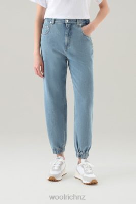 Woolrich NZ - Woolrich Jogger Jeans in Pure Cotton Stone Washed Women DL8255 Clothing