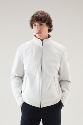 Woolrich NZ - Woolrich Padded Sailing Bomber Lunar Rock Men DL82445 Clothing