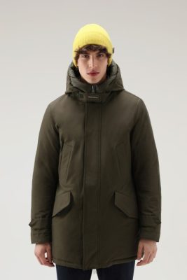 Woolrich NZ - Woolrich Polar Parka with High Collar Dark Green Men DL82820 Clothing