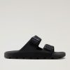 Woolrich NZ - Woolrich Sandals in Vegan Leather with Buckles Black Women DL8291 Footwear