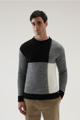 Woolrich NZ - Woolrich Unisex Crewneck with Buffalo Check Pattern White Buffalo Unisex DL82298 Clothing