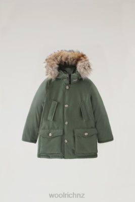 Woolrich Parka - Woolrich B Arctic Parka with Detachable Fur Thyme Green Boys DL82930 Clothing