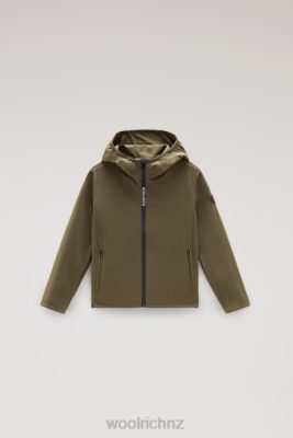 Woolrich Parka - Woolrich B Pacific Jacket with Hood Dark Green Boys DL82912 Clothing