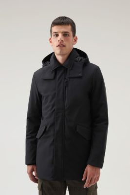 Woolrich Parka - Woolrich Barrow Mac Softshell Coat Black Men DL82822 Clothing