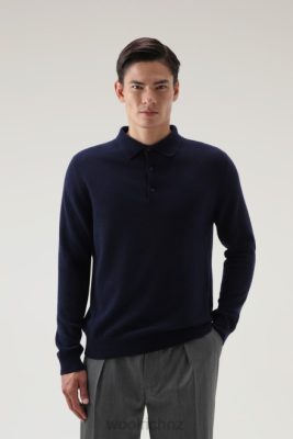 Woolrich Parka - Woolrich Cashmere Luxe Long Sweater Melton Blue Men DL82711 Clothing