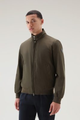 Woolrich Parka - Woolrich Cruiser Bomber in Light Eco Ramar Dark Green Men DL82453 Clothing