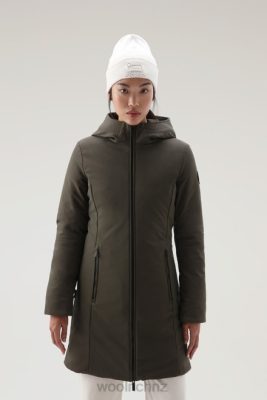 Woolrich Parka - Woolrich Firth Parka in Softshell Dark Green Women DL82345 Clothing