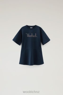 Woolrich Parka - Woolrich G Fleece Cotton Summer Dress Melton Blue Girls DL82903 Clothing