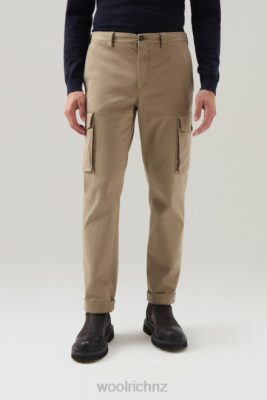 Woolrich Parka - Woolrich Garment-Dyed Stretch Cotton Cargo Pants Gold Khaki Men DL82708 Clothing