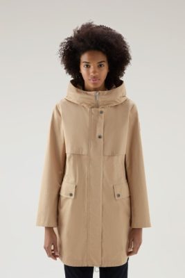 Woolrich Parka - Woolrich Havice Summer Parka in Pure Cotton Feather Beige Women DL8236 Clothing